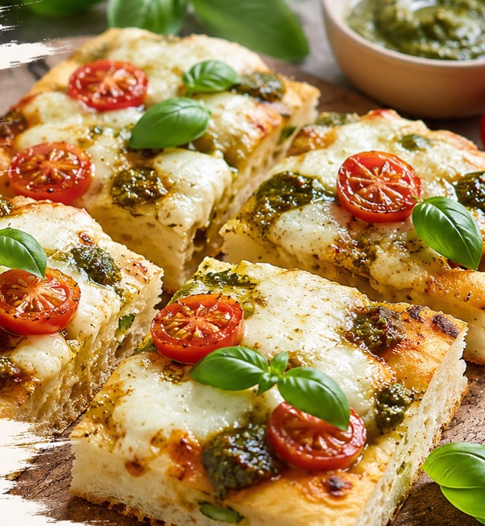 Zapečená focaccia